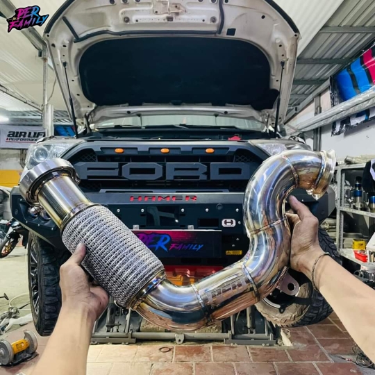 Bán tải Biturbo lên pô PER exhaust
