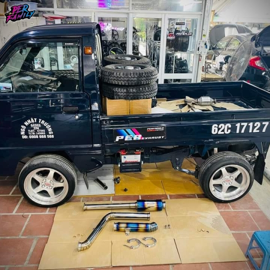 Suzuki Carry lên Pô PER exhaust